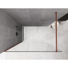 Mexen Kioto ścianka prysznicowa Walk-in 130 x 200 cm, transparent 8 mm, terra - 800-130-101-43-00