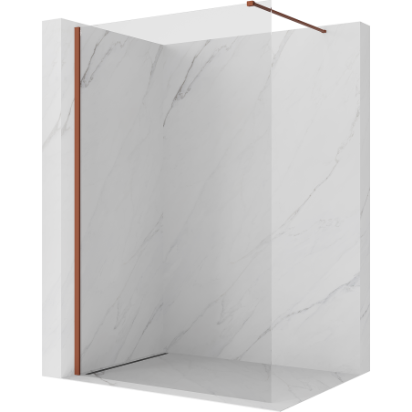 Mexen Kioto ścianka prysznicowa Walk-in 150 x 200 cm, transparent 8 mm, terra - 800-150-101-43-00