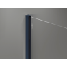 Mexen Kioto ścianka prysznicowa Walk-in 75 x 200 cm, transparent 8 mm, ciemny granat - 800-075-101-44-00