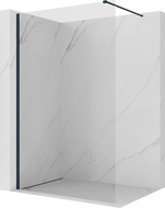 Mexen Kioto ścianka prysznicowa Walk-in 80 x 200 cm, transparent 8 mm, ciemny granat - 800-080-101-44-00