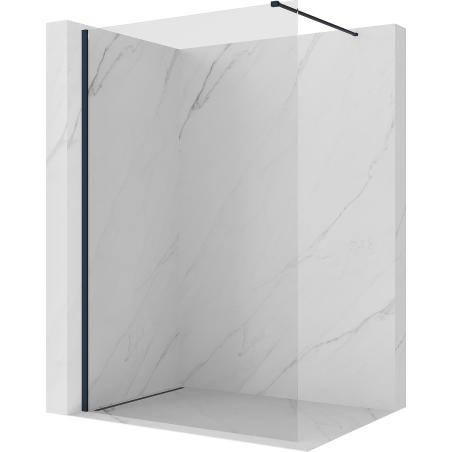Mexen Kioto ścianka prysznicowa Walk-in 155 x 200 cm, transparent 8 mm, ciemny granat - 800-155-101-44-00