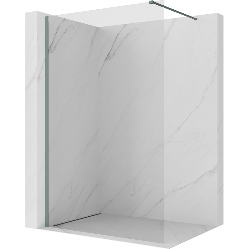 Mexen Kioto ścianka prysznicowa Walk-in 70 x 200 cm, transparent 8 mm, szałwiowy - 800-070-101-45-00