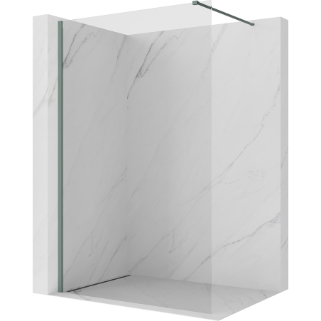 Mexen Kioto ścianka prysznicowa Walk-in 80 x 200 cm, transparent 8 mm, szałwiowy - 800-080-101-45-00