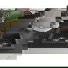 Mexen Mario fregadero de granito de 2 compartimentos con grifo de cocina Duero, negro moteado - 6504-76-671600-76