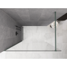 Mexen Kioto ścianka prysznicowa Walk-in 155 x 200 cm, transparent 8 mm, szałwiowy - 800-155-101-45-00