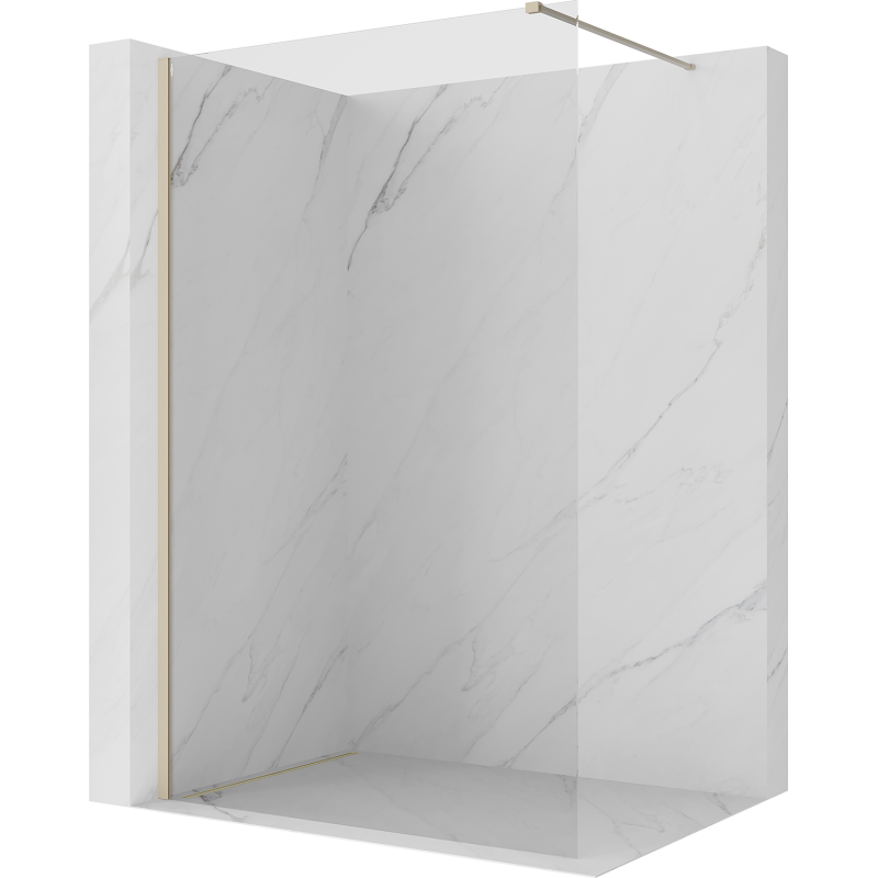 Mexen Kioto ścianka prysznicowa Walk-in 105 x 200 cm, transparent 8 mm, sand - 800-105-101-46-00