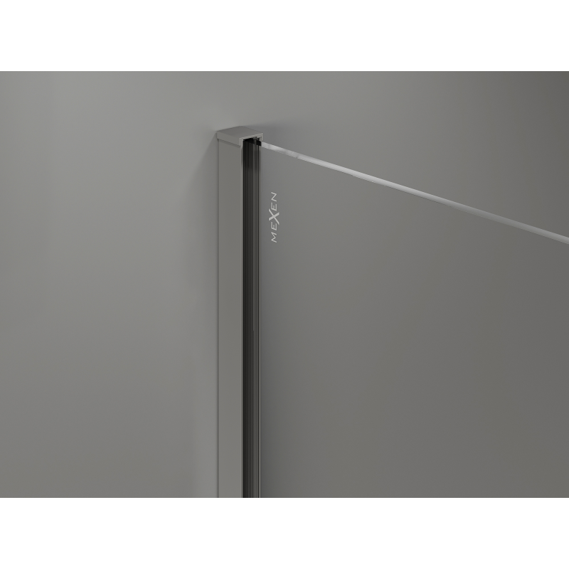 Mexen Kioto ścianka prysznicowa Walk-in 130 x 200 cm, transparent 8 mm, taupe - 800-130-101-64-00