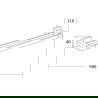 Mexen Asis double porte-serviettes, noir - 7017625-70