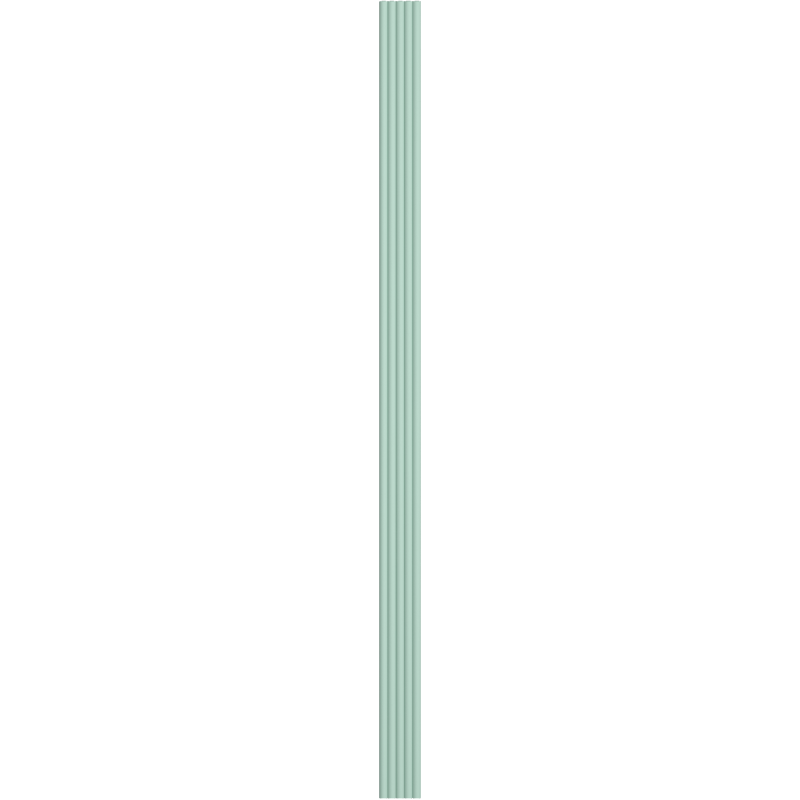 Mexen Strio 02 lamele ścienne ryflowane 280 x 14,5 cm (2szt), mint - S120-280-02-320