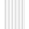 Mexen Strio 02 lamele ścienne ryflowane 280 x 14,5 cm (2szt), pure white - S120-280-02-322