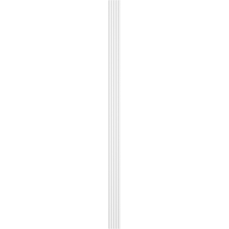 Mexen Strio 02 lamele ścienne ryflowane 280 x 14,5 cm (2szt), pure white - S120-280-02-322
