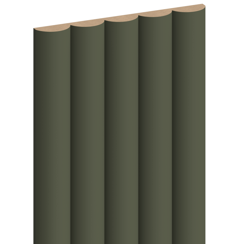 Mexen Strio 02 lamele ścienne ryflowane 280 x 14,5 cm (2szt), olive - S120-280-02-325