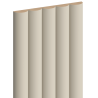 Mexen Strio 02 lamele ścienne ryflowane 280 x 14,5 cm (2szt), vanilla - S120-280-02-327