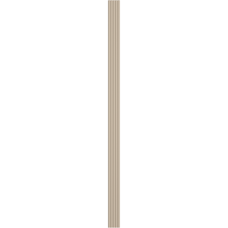 Mexen Strio 02 lamele ścienne ryflowane 280 x 14,5 cm (2szt), latte - S120-280-02-329