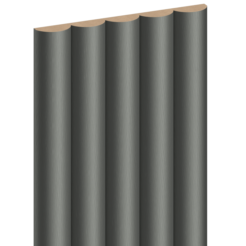 Mexen Strio 02 lamele ścienne ryflowane 280 x 14,5 cm (2szt), metal graphite - S120-280-02-350