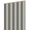 Mexen Strio 02 lamele ścienne ryflowane 280 x 14,5 cm (2szt), metal nickel- S120-280-02-351