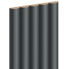 Mexen Strio 02 lamele ścienne ryflowane 280 x 14,5 cm (2szt), metal anthracite - S120-280-02-352