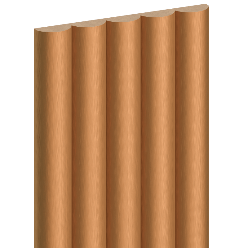 Mexen Strio 02 lamele ścienne ryflowane 280 x 14,5 cm (2szt), metal copper - S120-280-02-354