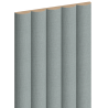 Mexen Strio 02 lamele ścienne ryflowane 280 x 14,5 cm (2szt), len szałwiowy błękit - S120-280-02-360