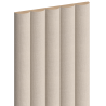 Mexen Strio 02 lamele ścienne ryflowane 280 x 14,5 cm (2szt), len perłowy - S120-280-02-361