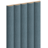 Mexen Strio 02 lamele ścienne ryflowane 280 x 14,5 cm (2szt), len denim - S120-280-02-362