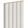 Mexen Strio 02 lamele ścienne ryflowane 280 x 14,5 cm (2szt), white leather - S120-280-02-366