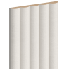 Mexen Strio 02 lamele ścienne ryflowane 280 x 14,5 cm (2szt), white leather - S120-280-02-366