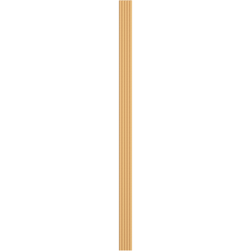 Mexen Strio 02 lamele ścienne ryflowane 280 x 14,5 cm (2szt), dąb natural - S120-280-02-380