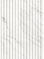 Mexen Strio 02 lamele ścienne ryflowane 280 x 14,5 cm (2szt), carrara white - S120-280-02-391