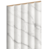Mexen Strio 02 lamele ścienne ryflowane 280 x 14,5 cm (2szt), carrara white - S120-280-02-391