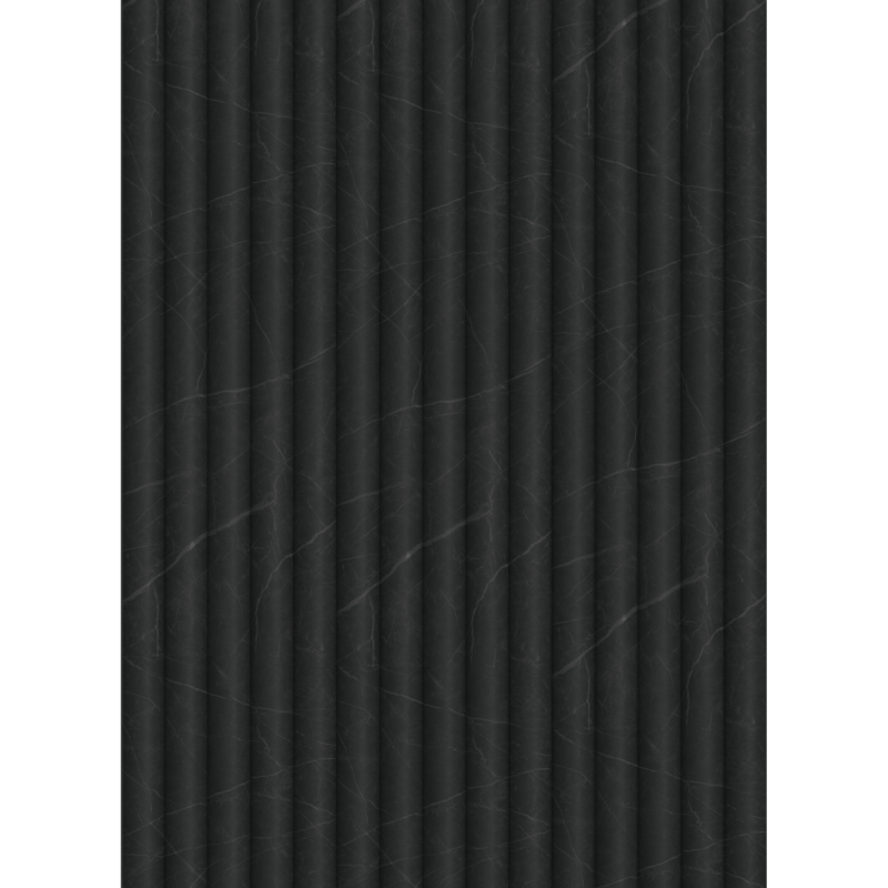 Mexen Strio 02 lamele ścienne ryflowane 280 x 14,5 cm (2szt), nero marquina - S120-280-02-392