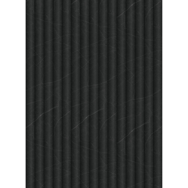 Mexen Strio 02 lamele ścienne ryflowane 280 x 14,5 cm (2szt), nero marquina - S120-280-02-392