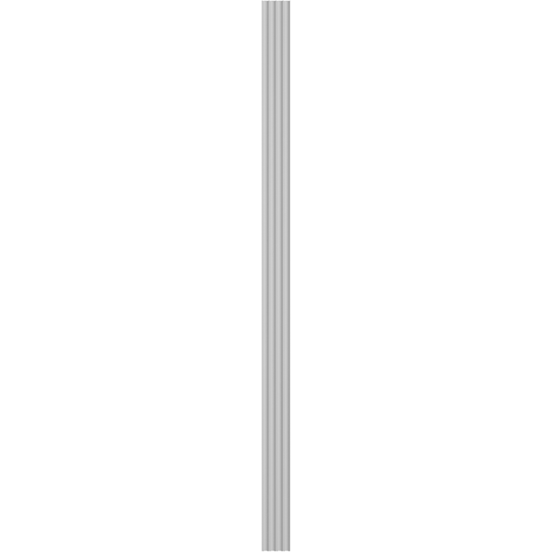 Mexen Strio 01 lamele ścienne ryflowane 280 x 14,5 cm (2szt), popielaty - S120-280-01-314