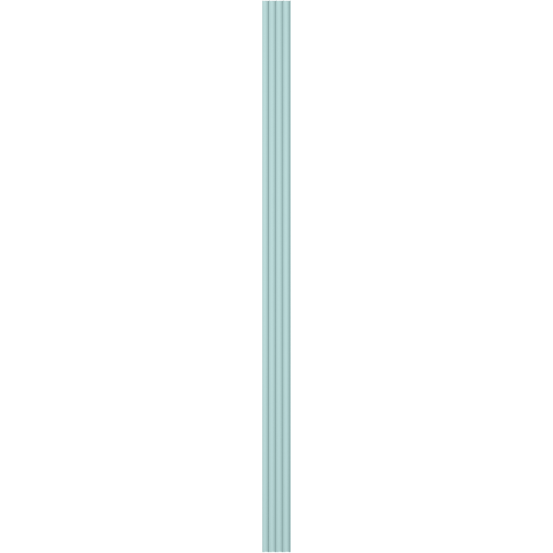 Mexen Strio 01 lamele ścienne ryflowane 280 x 14,5 cm (2szt), powder blue - S120-280-01-318
