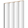 Mexen Strio 01 lamele ścienne ryflowane 280 x 14,5 cm (2szt), pure white - S120-280-01-322