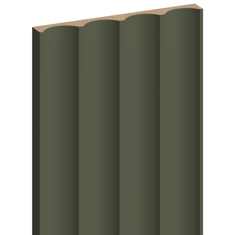 Mexen Strio 01 lamele ścienne ryflowane 280 x 14,5 cm (2szt), olive - S120-280-01-325
