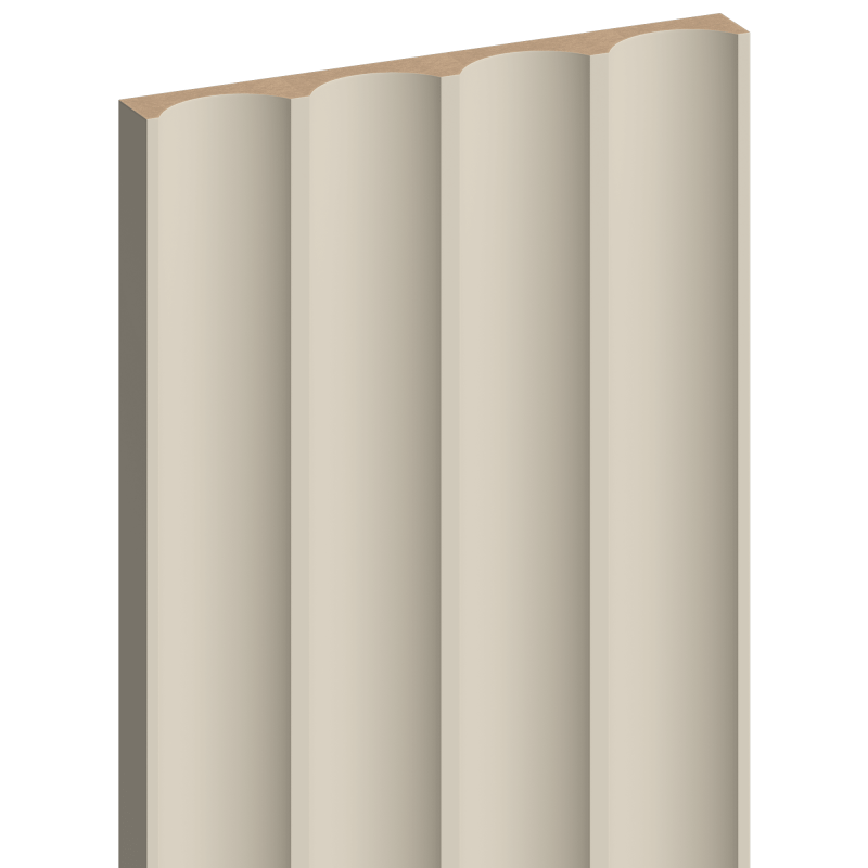 Mexen Strio 01 lamele ścienne ryflowane 280 x 14,5 cm (2szt), vanilla - S120-280-01-327