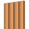 Mexen Strio 01 lamele ścienne ryflowane 280 x 14,5 cm (2szt), metal copper - S120-280-01-354