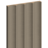 Mexen Strio 01 lamele ścienne ryflowane 280 x 14,5 cm (2szt), latte leather - S120-280-01-365