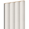 Mexen Strio 01 lamele ścienne ryflowane 280 x 14,5 cm (2szt), white leather - S120-280-01-366