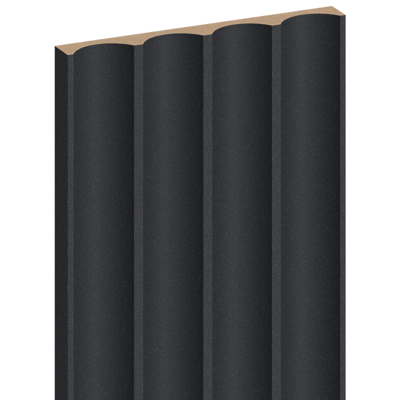 Mexen Strio 01 lamele ścienne ryflowane 280 x 14,5 cm (2szt), czarny galaxy - S120-280-01-370