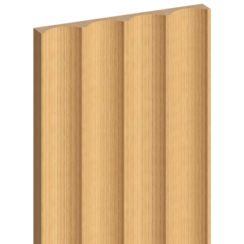Mexen Strio 01 lamele ścienne ryflowane 280 x 14,5 cm (2szt), dąb natural - S120-280-01-380