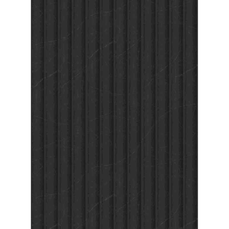 Mexen Strio 01 lamele ścienne ryflowane 280 x 14,5 cm (2szt), nero marquina - S120-280-01-392
