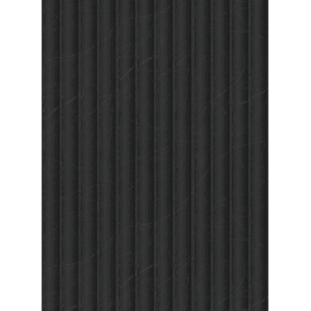 Mexen Strio 01 lamele ścienne ryflowane 280 x 14,5 cm (2szt), nero marquina - S120-280-01-392