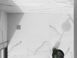 Mexen Stone+ afdekking voor douchebak, inox - 44910001