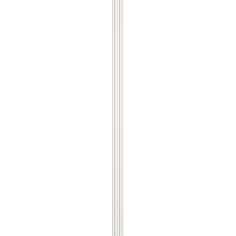 Mexen Strio 02 Probe von gerillten Wandlamellen, weiß - S120-02-301-S