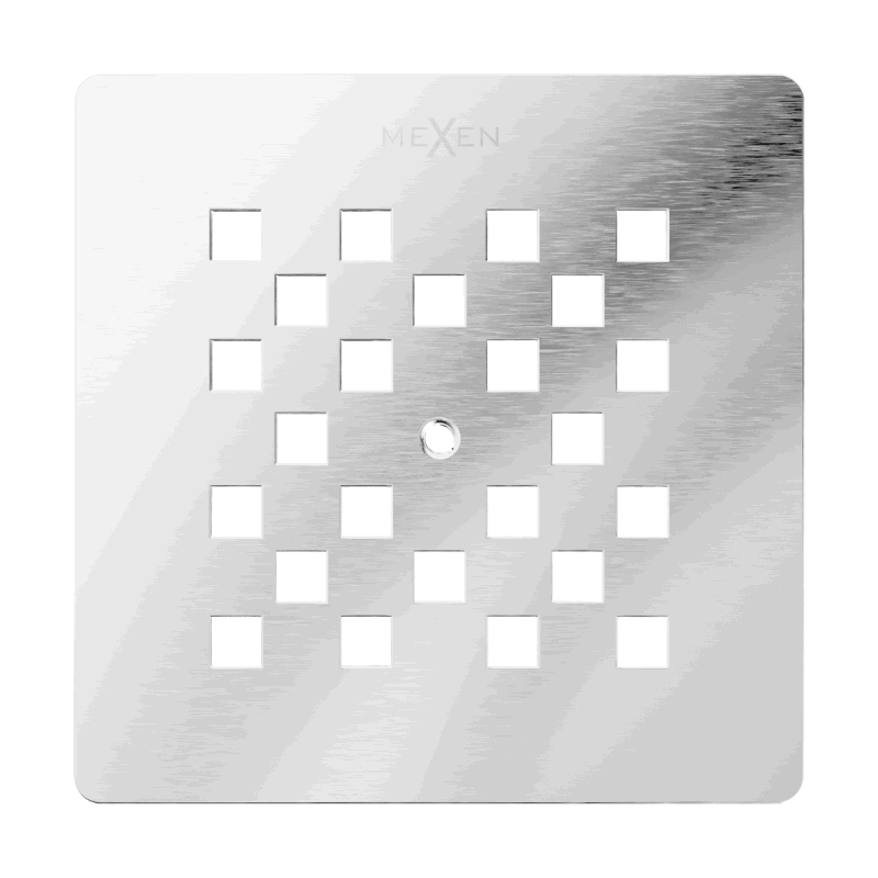 Mexen Stone+ Abdeckung für Duschwanne, inox - 44910001