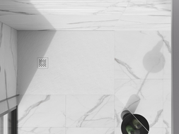 Mexen Stone+ douchebakafdekking, wit - 44910020