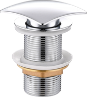 Mexen bouchon clic-clac carré, chrome - 79916-00