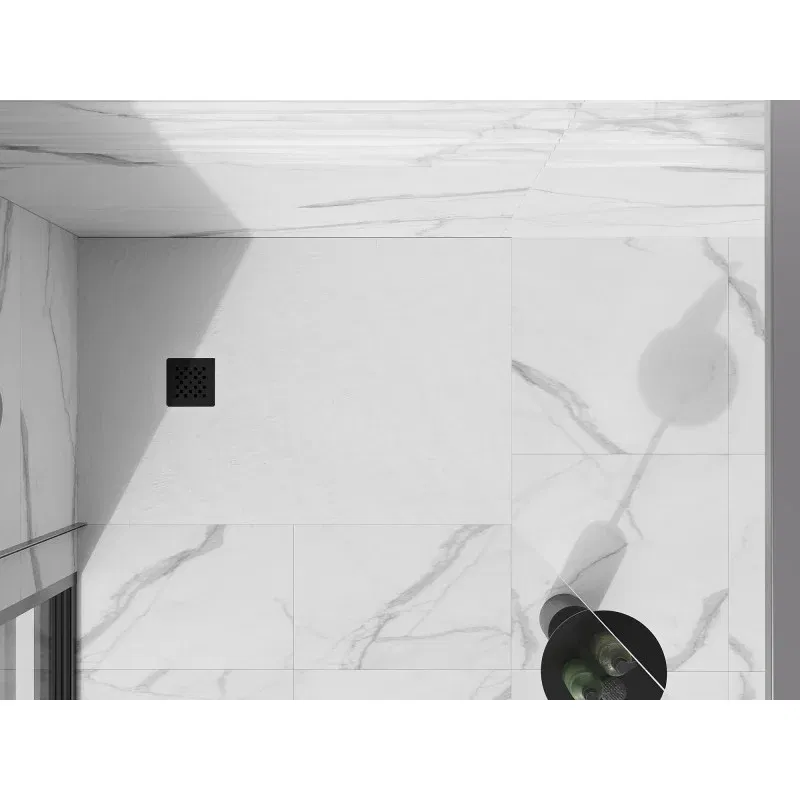 Mexen Stone+ afdekking voor douchebak, zwart - 44910070